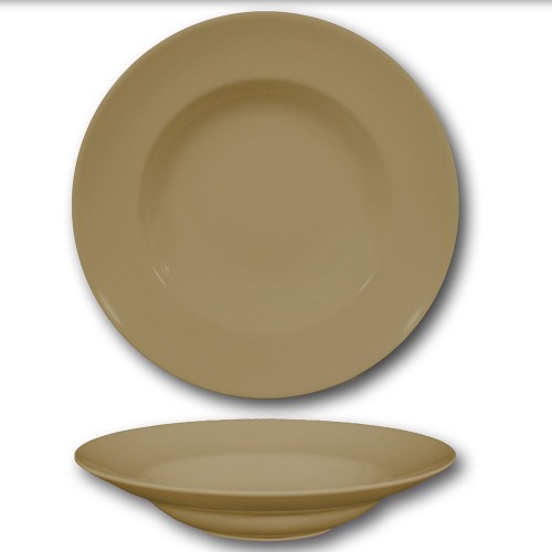 Lot de 6 assiettes à pâtes Marron - D 26 cm - Napoli