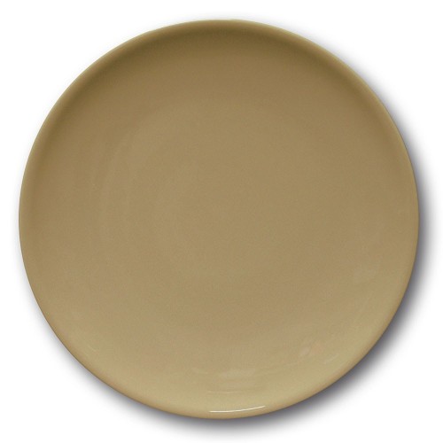 Assiette plate porcelaine couleur Marron - D 28 cm - Siviglia