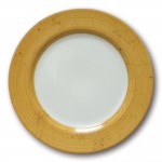 Lot de 6 assiettes plates Prestige Jaune D 31 cm