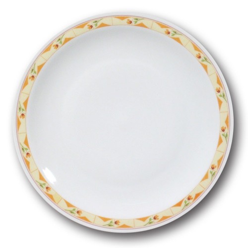 Lot de 6 assiettes plates Souvenir - D 26 cm