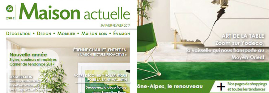 Un article sur YODECO dans la revue Maison Actuelle !